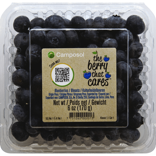 slide 2 of 2, Camposol Blueberries, 6 oz