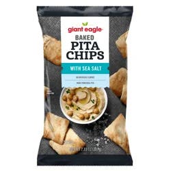 Giant Eagle Baked Pita Chips, Sea Salt