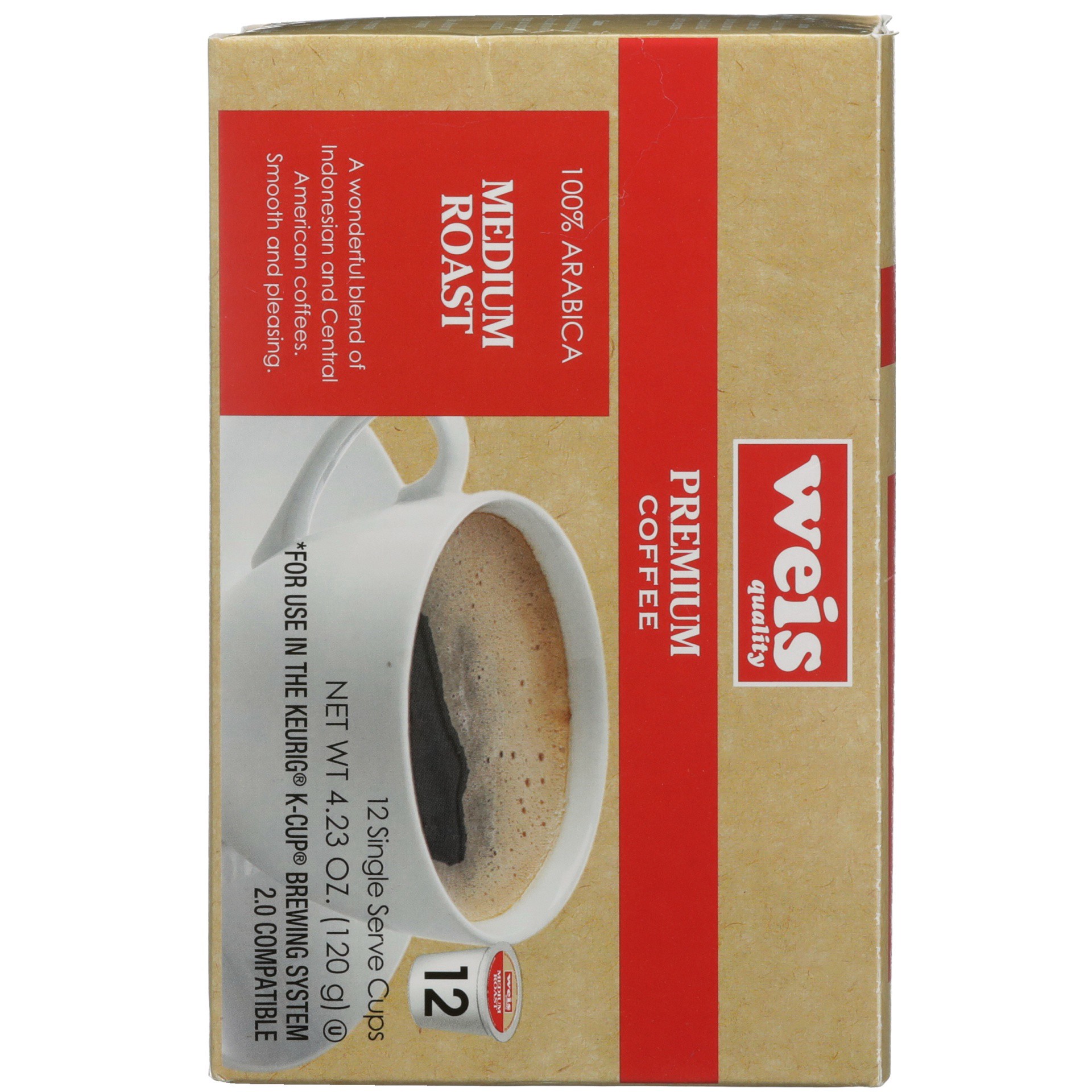 slide 5 of 6, Weis Quality 100% Arabica Medium Roast Single Serve Coffee Cups - 4.23 oz, 4.23 oz