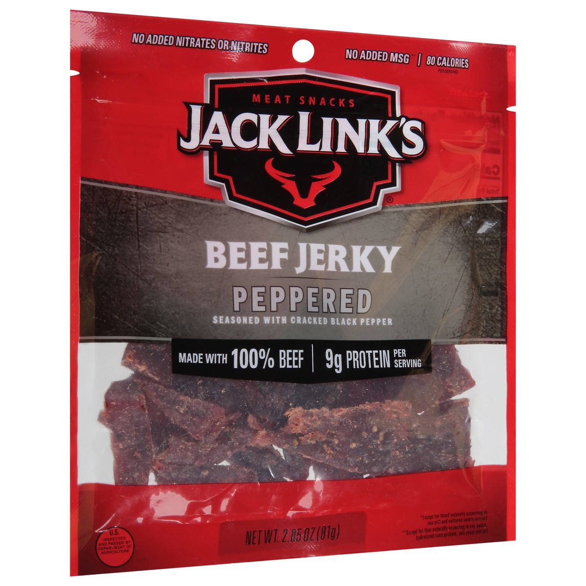 slide 8 of 9, Jack Link's Peppered Beef Jerky 2.85 oz, 2.85 oz