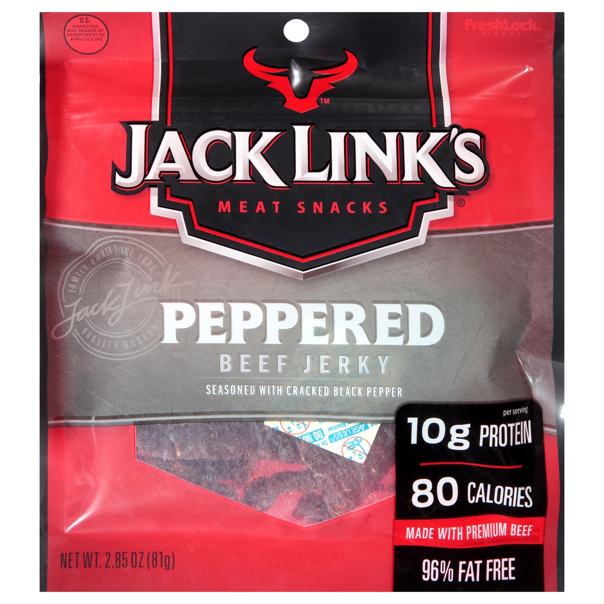 slide 1 of 2, Jack Link's Peppered Beef Jerky - 2.85oz, 