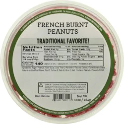 DSD Merchandisers French Burnt Peanuts - 10 OZ