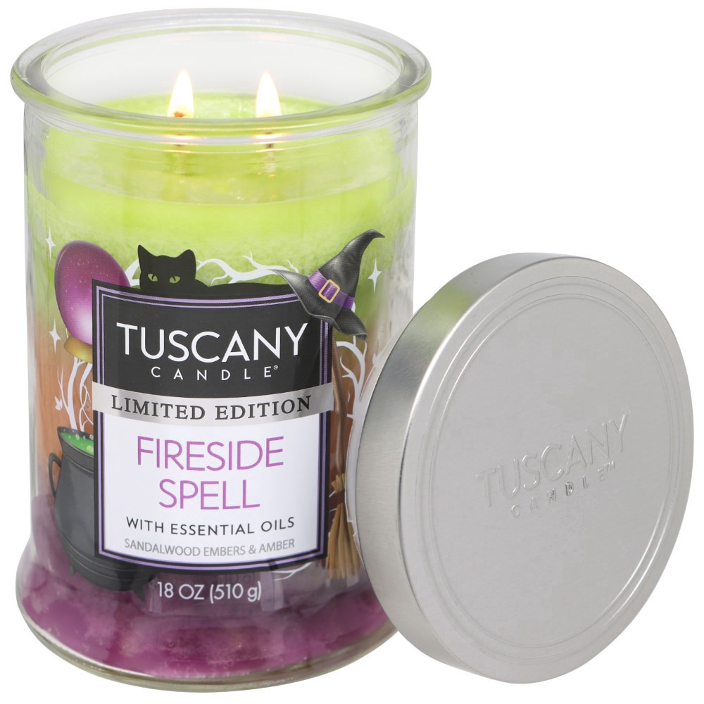 slide 2 of 2, Tuscany Candle® Limited Edition Fireside Spell Scented Triple Pour Jar Candle, 1 ct