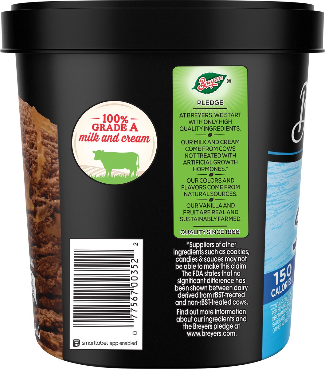 slide 8 of 10, Breyers Carb Smart Chocolate Peanut Butter Frozen Dairy Dessert 1.5 qt, 1.5 qt