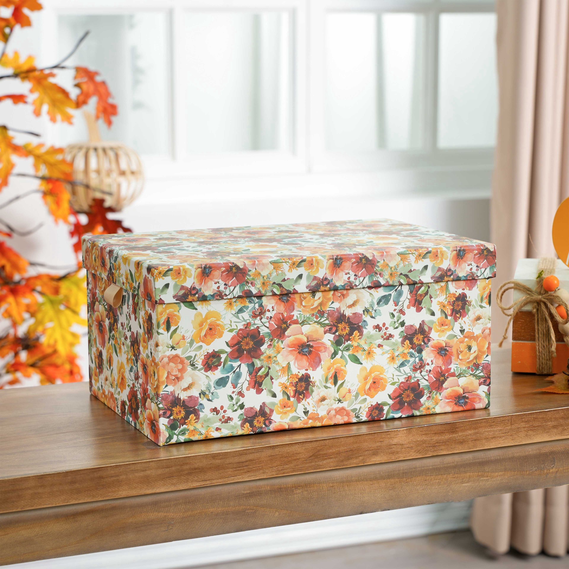 slide 4 of 7, Fall Floral Box By Ashland, 8.35 in x 5.98 in x 5.71 in