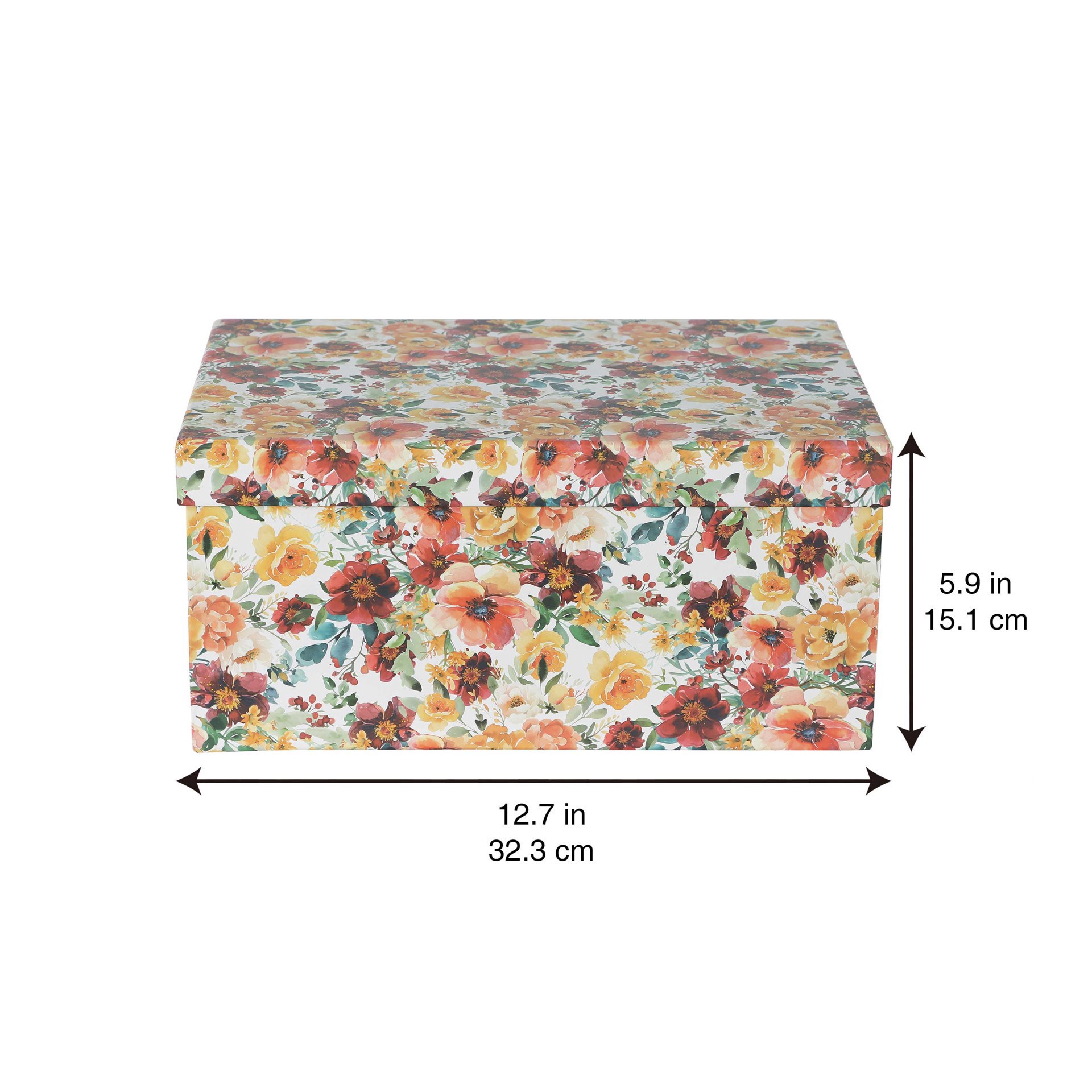 slide 3 of 7, Fall Floral Box By Ashland, 8.35 in x 5.98 in x 5.71 in