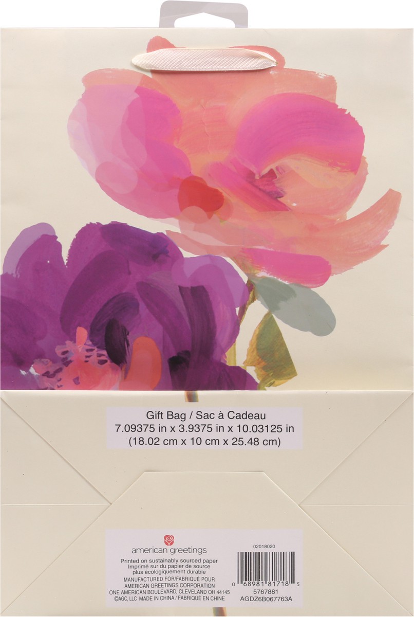 slide 5 of 9, American Greetings Medium Gift Bag (Floral), 1 ct