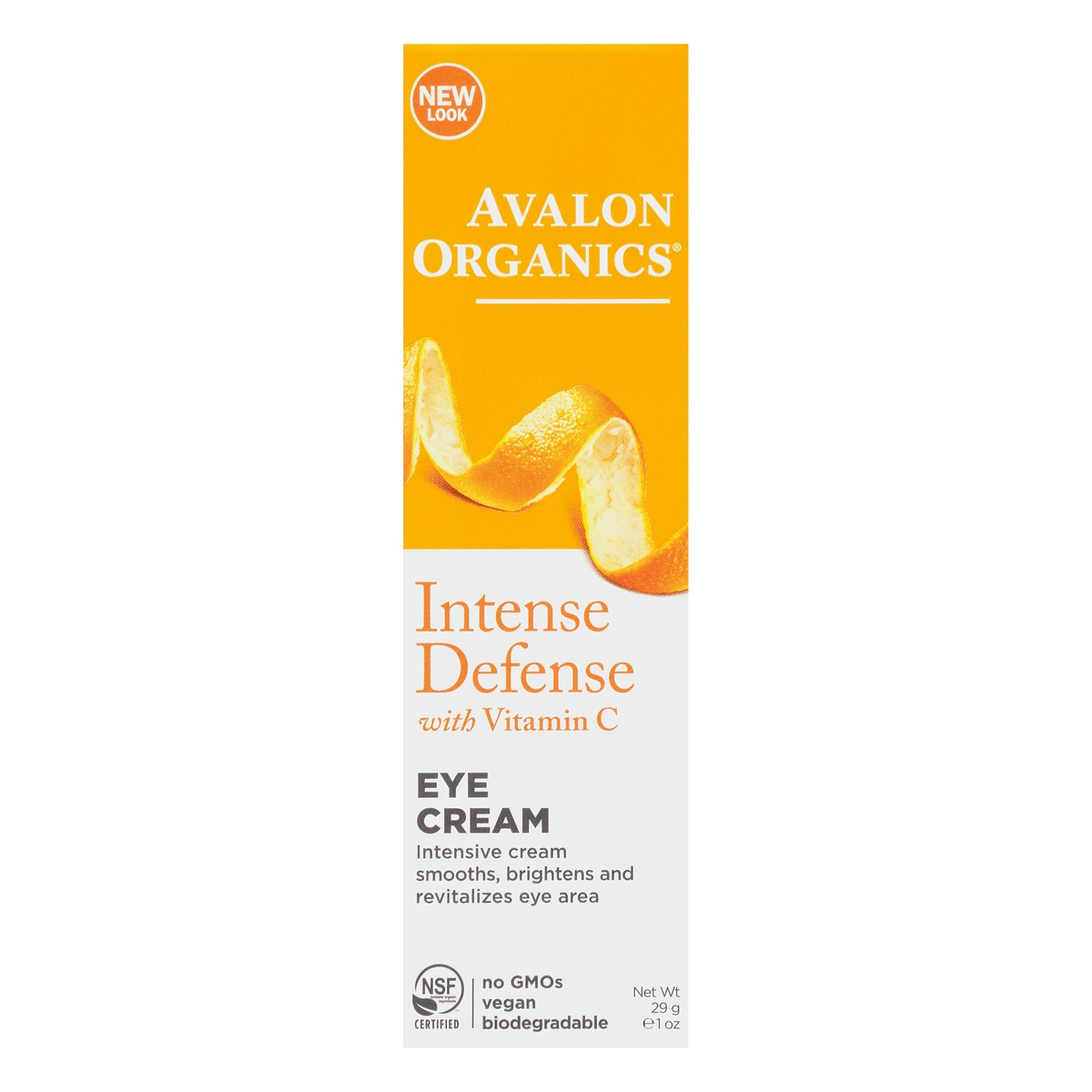 slide 1 of 7, Avalon Organics Intense Defense with Vitamin C Eye Cream 29 gr, 29 gram