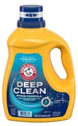 ARM & HAMMER Deep Clean Stain Formula, Liquid Laundry Detergent, 102 fl oz, 68 Loads