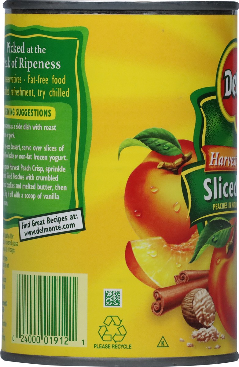 slide 2 of 9, Del Monte Harvest Spice Flavored Sliced Peaches in Naturally Flavored Extra Light Syrup 15 oz, 15 oz