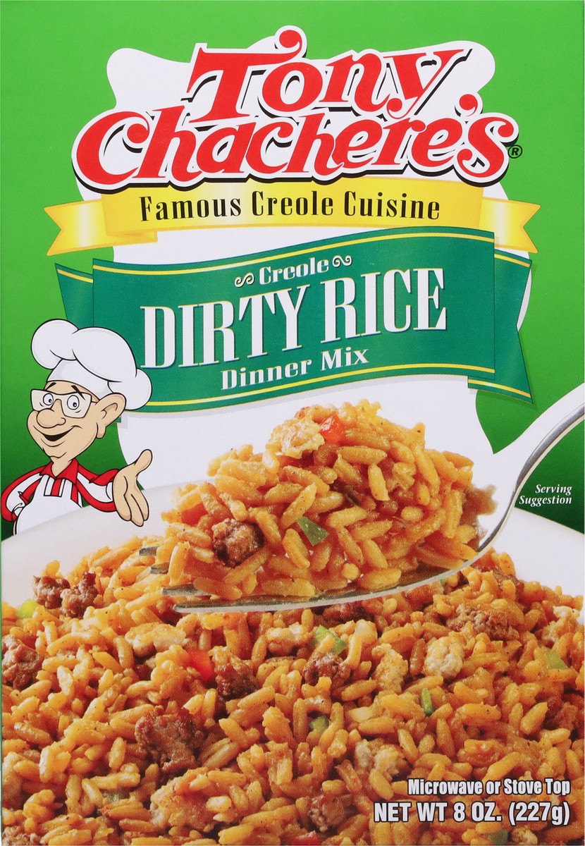 slide 10 of 13, Tony Chachere's Creole Dirty Rice Dinner Mix 8 oz, 8 oz