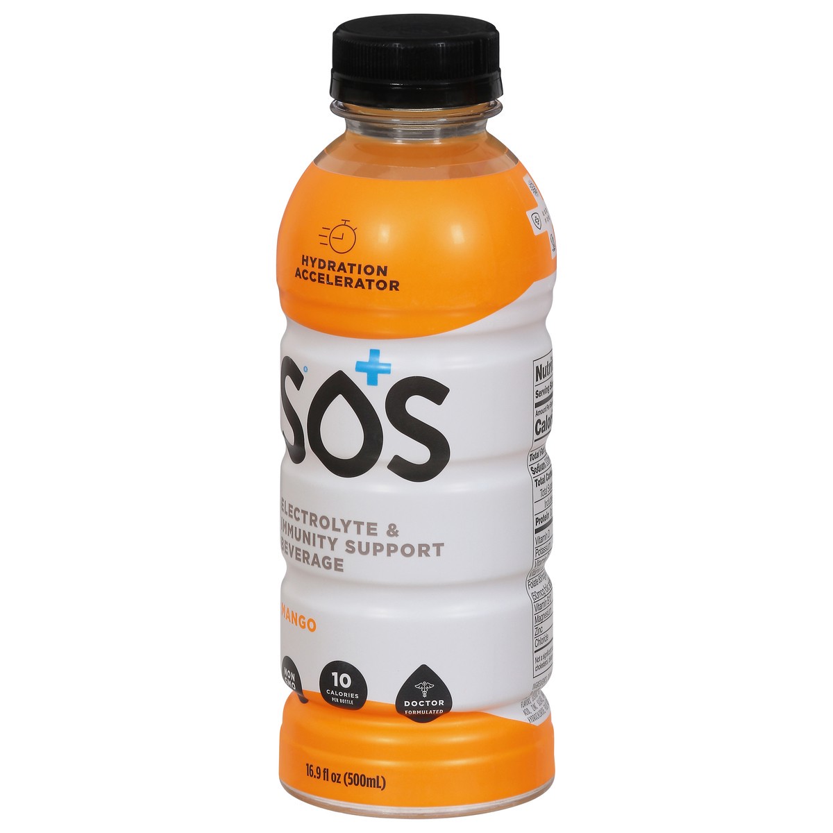 slide 5 of 9, S.O.S. Mango Hydration Drink 16.9 fl oz, 1 ct