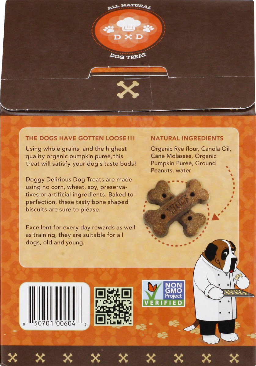 slide 5 of 9, Doggy Delirious Pumpkin Bones Dog Treats 16 oz, 16 oz