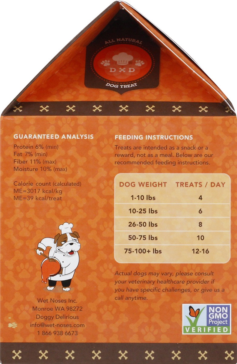 slide 8 of 9, Doggy Delirious Pumpkin Bones Dog Treats 16 oz, 16 oz