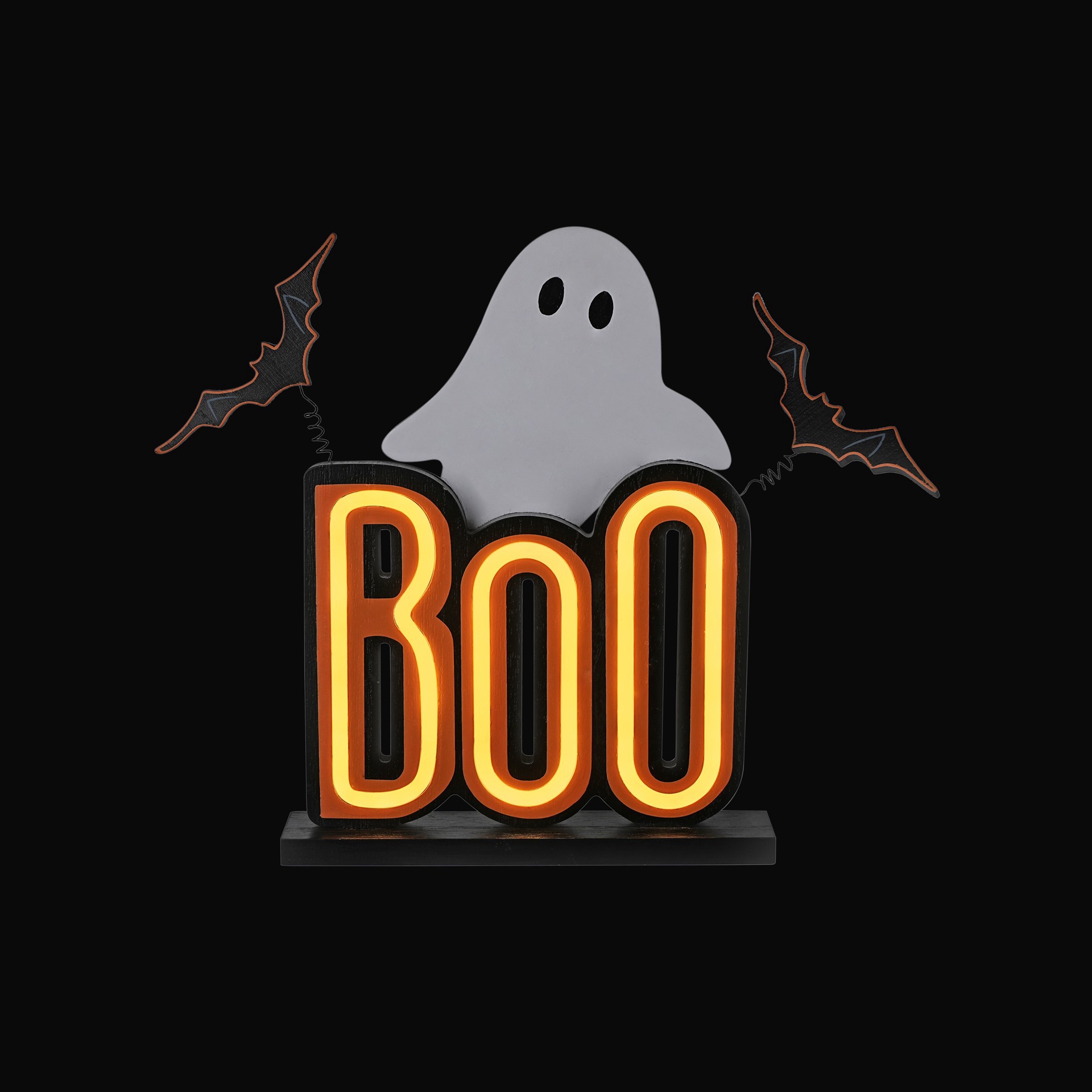 slide 6 of 8, 12.5" Boo Ghost Led Neon Tabletop Sign By Ashland, 5 in x 2 in x 11 in
