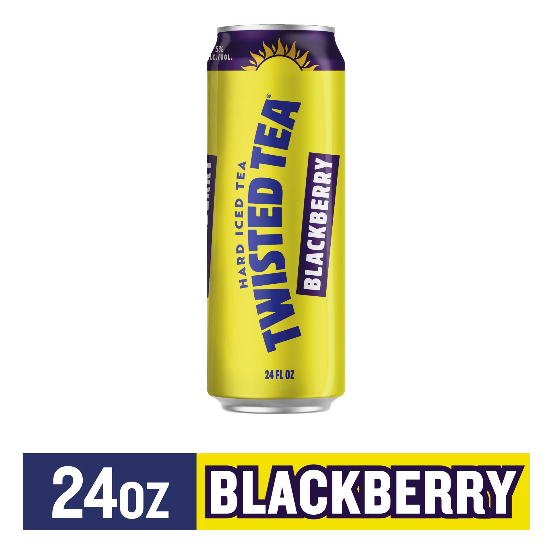 slide 1 of 4, Twisted Tea Blackberry Hard Iced Tea (24 fl. oz. Can), 24 oz