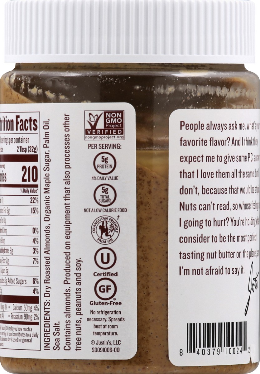 slide 13 of 13, Justin's Maple Almond Butter - 12 oz, 12 oz