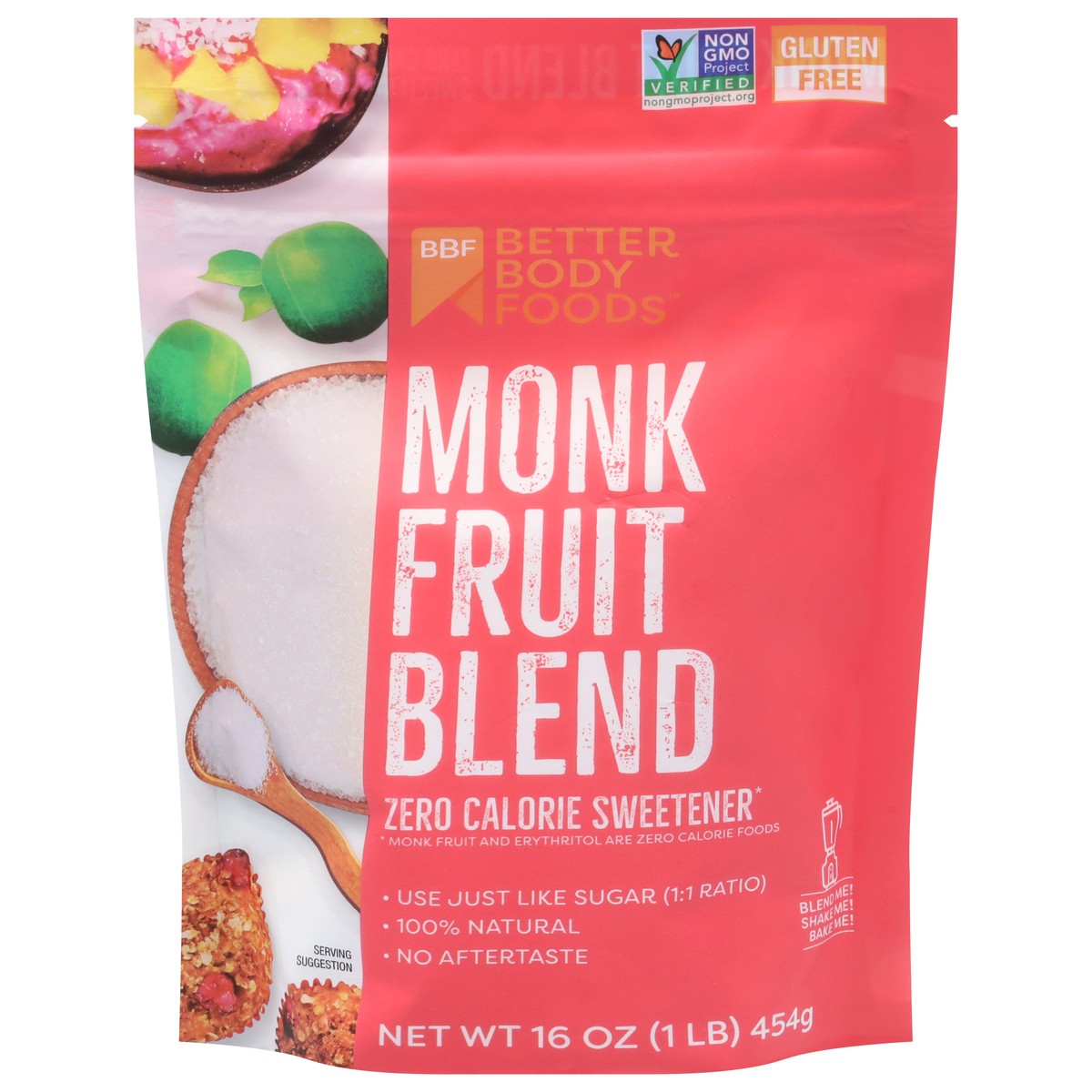 slide 1 of 9, BetterBody Foods Monk Fruit Blend 16 oz, 16 oz