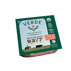 Verde Farms Ground Beef 93/7 Lean Grass Fed Free Range - 16 OZ
