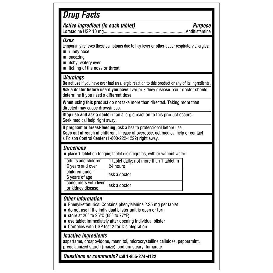 slide 4 of 5, Walgreens Wal-Itin Child 24 Hour Desolving Tablets, 30 ct