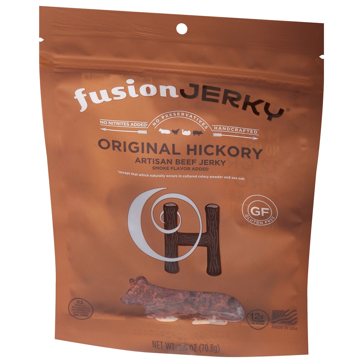 slide 9 of 9, FusionJerky Original Hickory Artisan Beef Jerky 2.5 oz, 2.5 oz