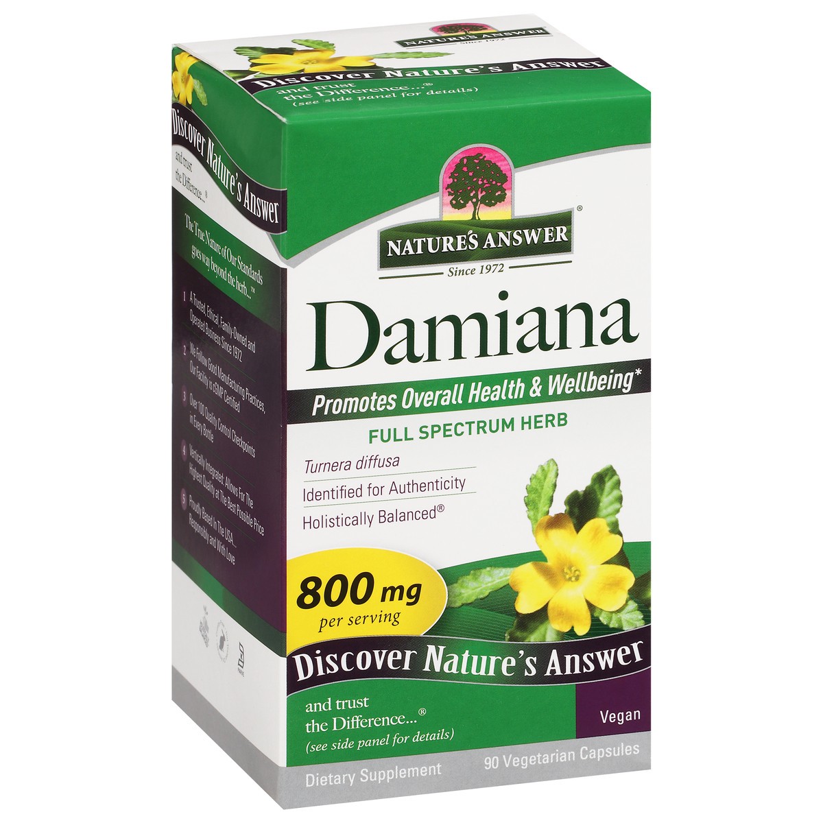 slide 6 of 9, Nature's Answer Damiana, 90 ct