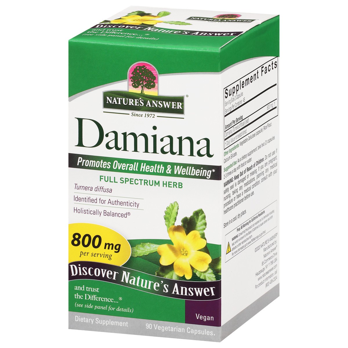 slide 5 of 9, Nature's Answer Damiana, 90 ct