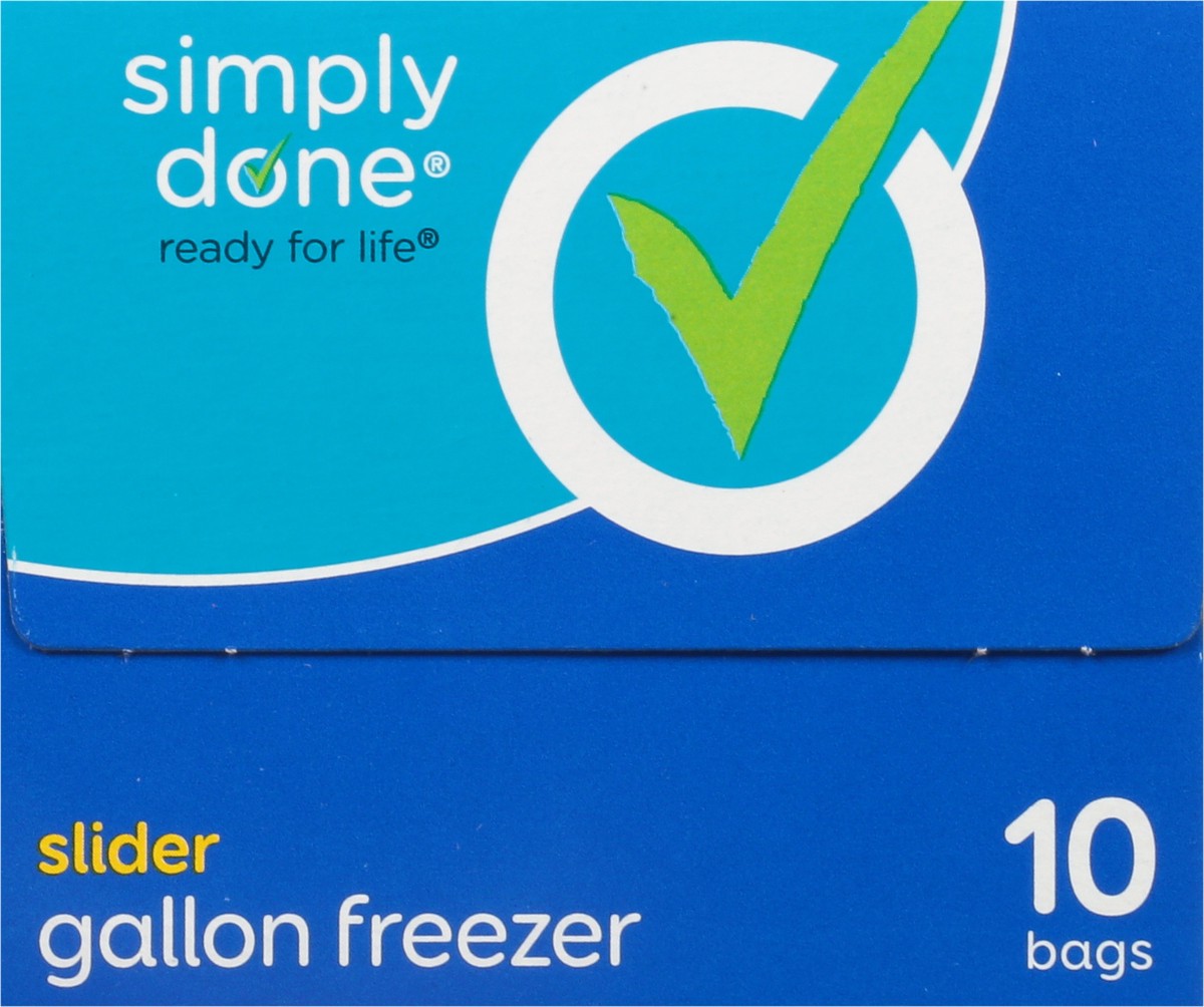 slide 5 of 16, Simply Done Slider Freezer Gal Bag, 10 ct