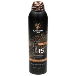 Australian Gold Broad Spectrum SPF 15 Instant Bronzer Continuous Spray Sunscreen 6 oz