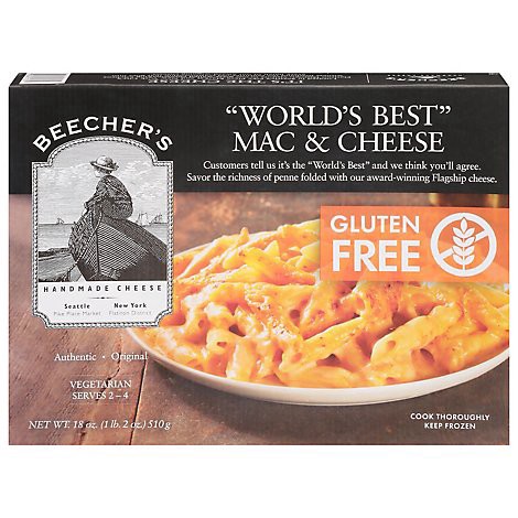 slide 1 of 1, Beecher's Gluten Free “world's Best” Mac & Cheese - 18 Oz, 18 oz