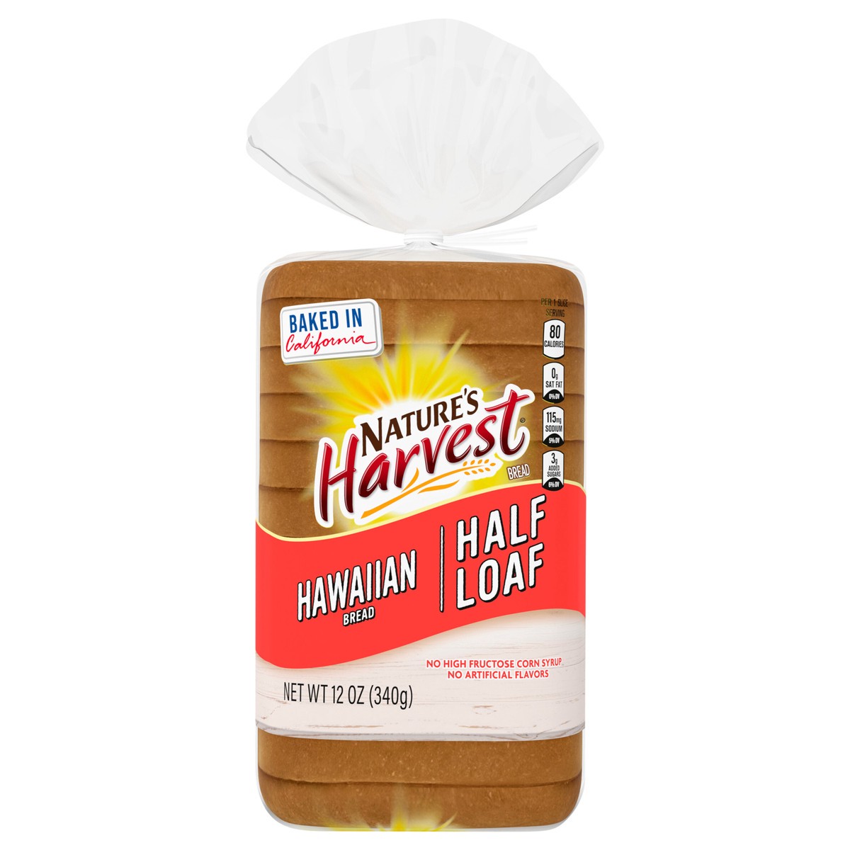 slide 2 of 4, Natures Harvest Half Loaf Hawaiian, 12 oz