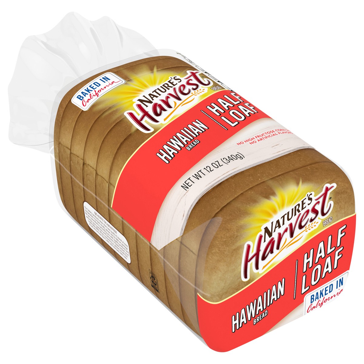 slide 4 of 4, Natures Harvest Half Loaf Hawaiian, 12 oz