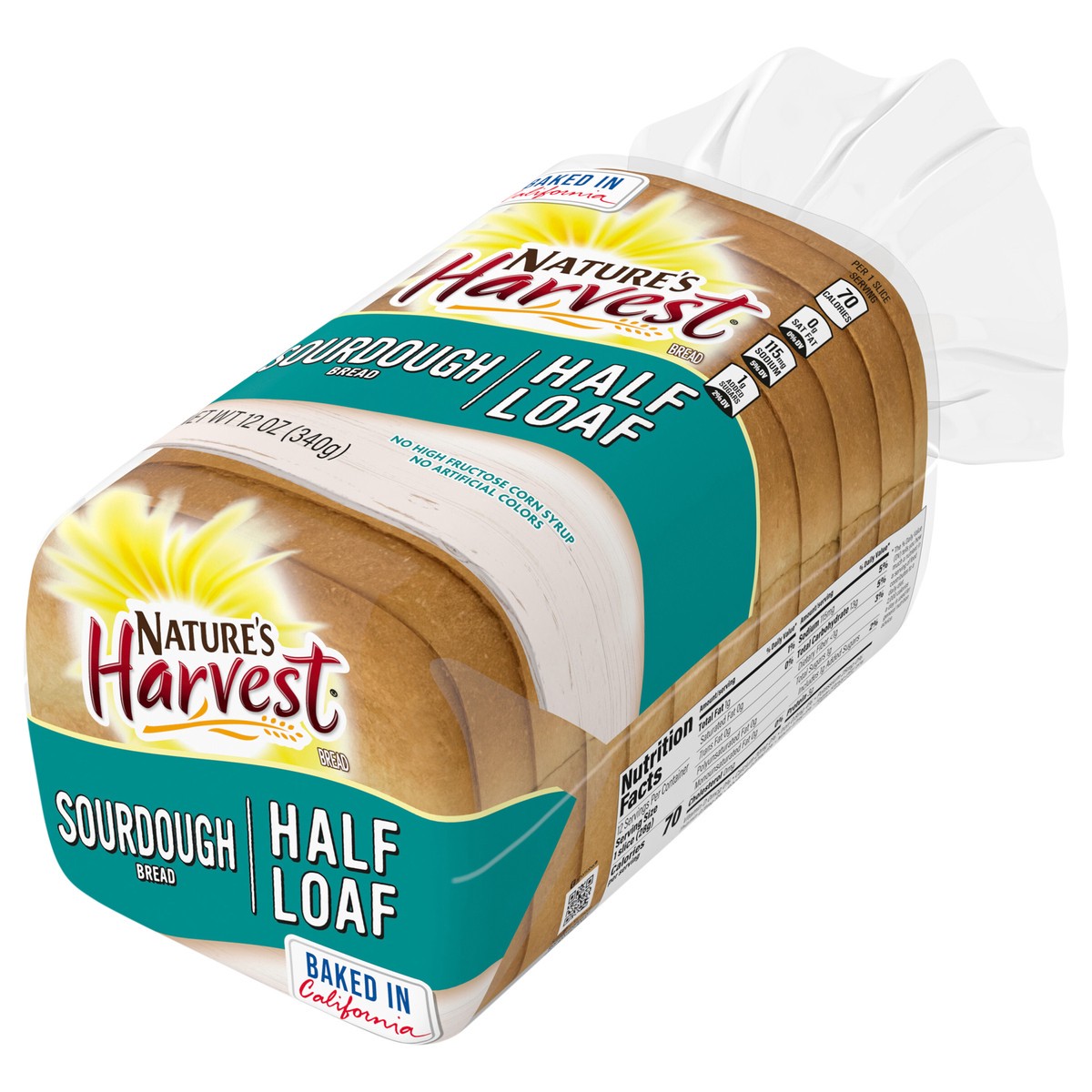 slide 3 of 4, Natures Harvest Half Loaf Sourdough, 12 oz