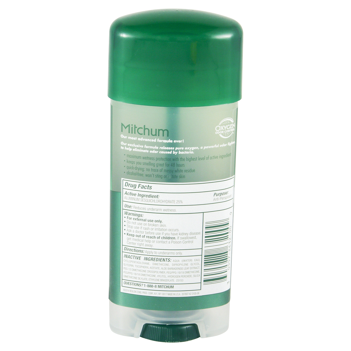 slide 2 of 2, Mitchum Advanced Control Unscented Anti-Perspirant & Deodrant Gel, 3.4 oz