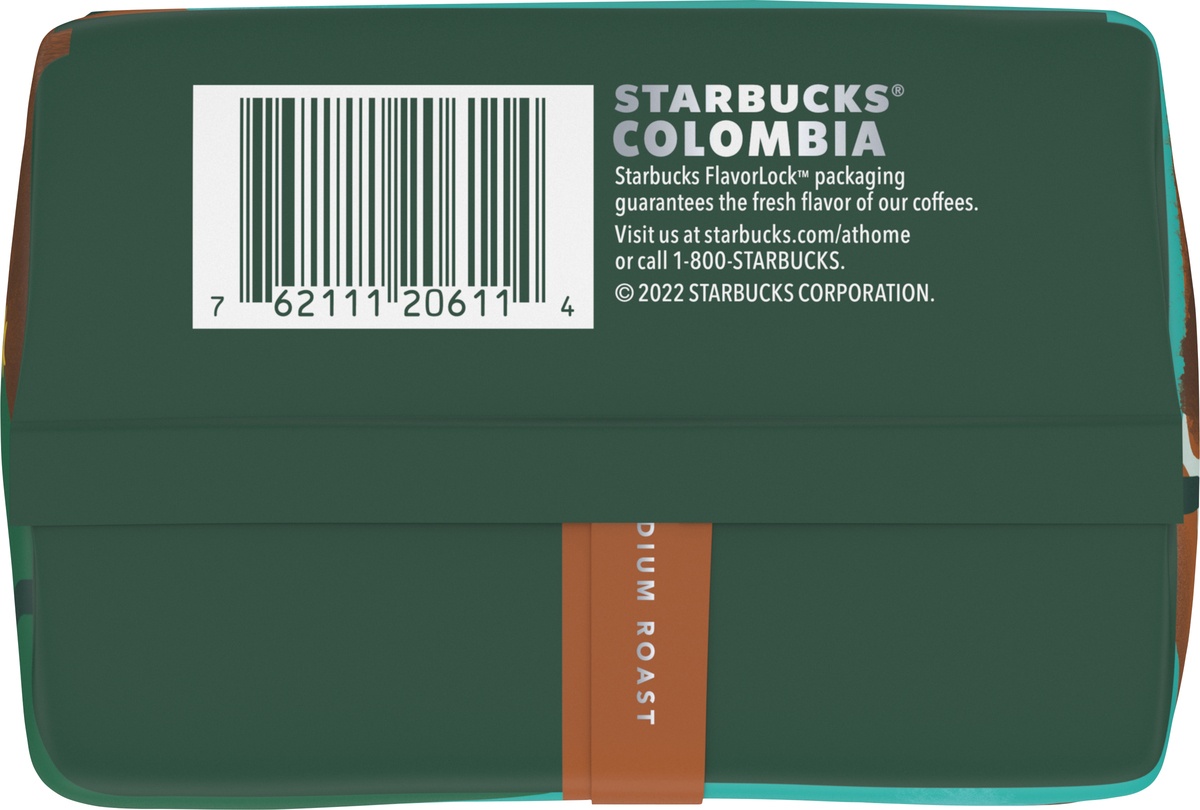 slide 7 of 10, Starbucks Medium Roast Ground Coffee, Colombia, 100% Arabica, 12 oz