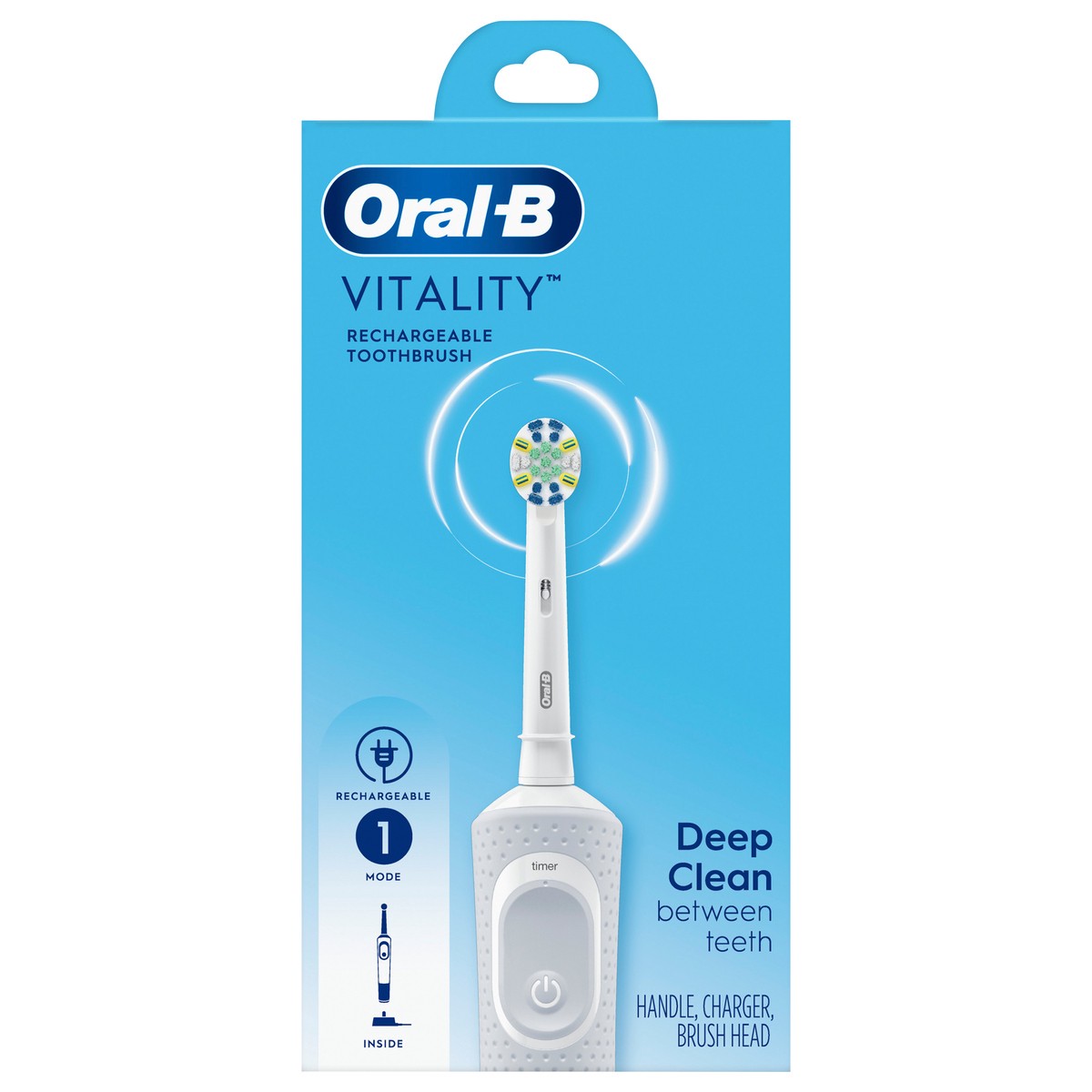 slide 1 of 4, Oral-B Vitality Floss Act Toothbrush, 1 ct