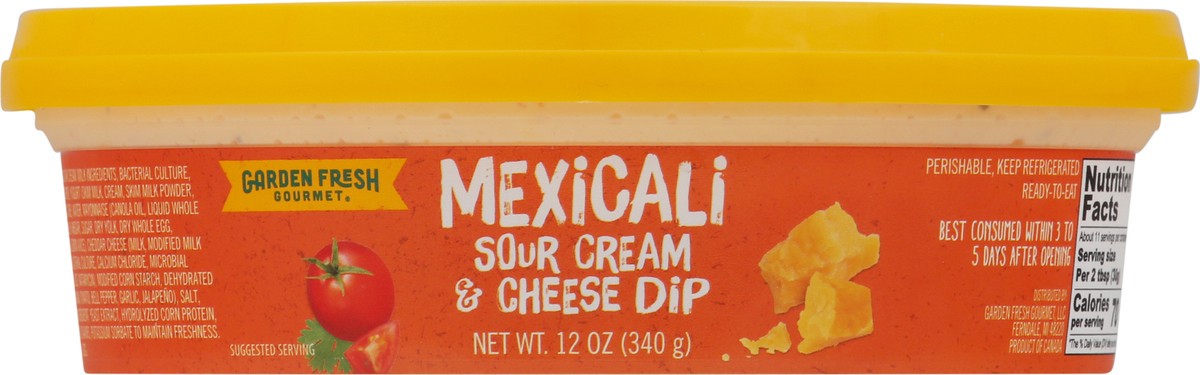 slide 5 of 9, Garden Fresh Gourmet Mexicali Sour Cream & Cheese Dip 12 oz, 12 oz
