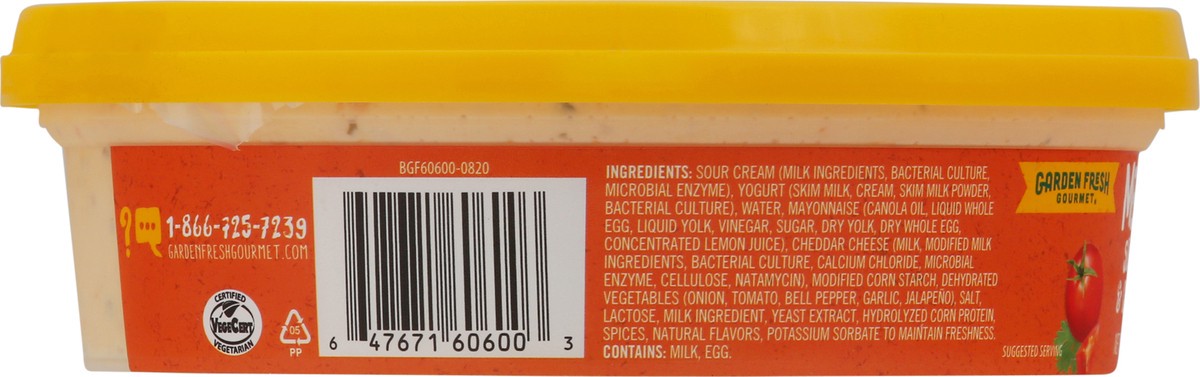 slide 7 of 9, Garden Fresh Gourmet Mexicali Sour Cream & Cheese Dip 12 oz, 12 oz