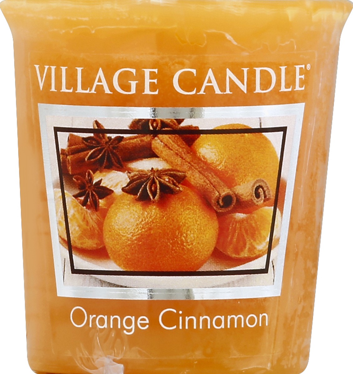 slide 2 of 2, Village Candle Vil Orng Cinn Votive Candle - EA, 1 ct