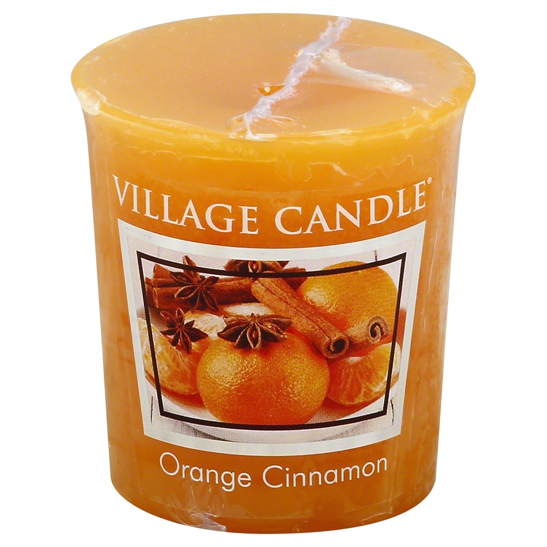 slide 1 of 2, Village Candle Vil Orng Cinn Votive Candle - EA, 1 ct