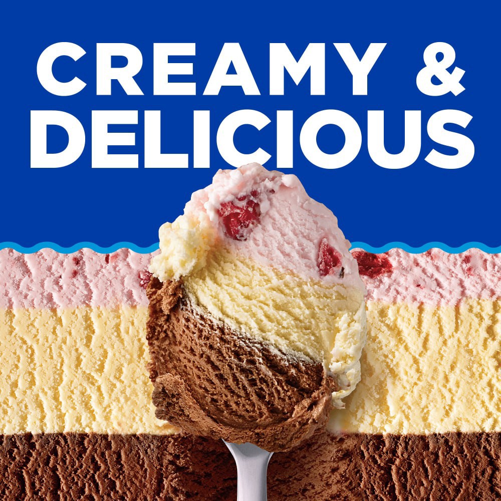 slide 4 of 6, Kroger Deluxe Neapolitan Ice Cream, 48 fl oz