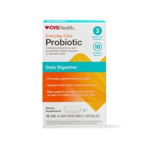 slide 1 of 1, CVS Health Daily Probiotic Capsules, 15 Ct, 1 ct