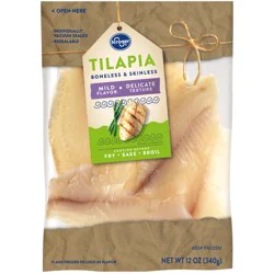 Kroger Boneless & Skinless Frozen Tilapia Fillets