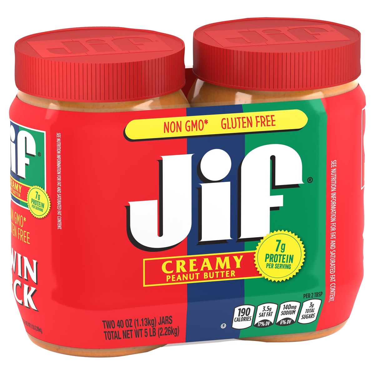 slide 1 of 8, Jif Peanut Butter, 80 oz