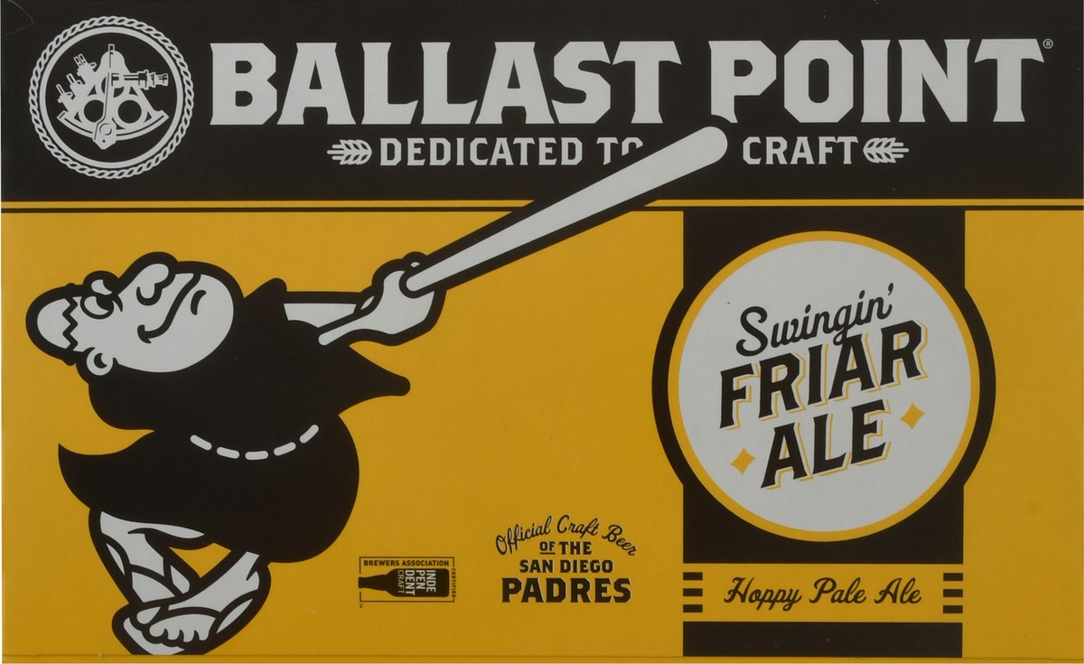 slide 1 of 11, Ballast Point Swingin' Friar Ale Beer 6 ea, 6 ct