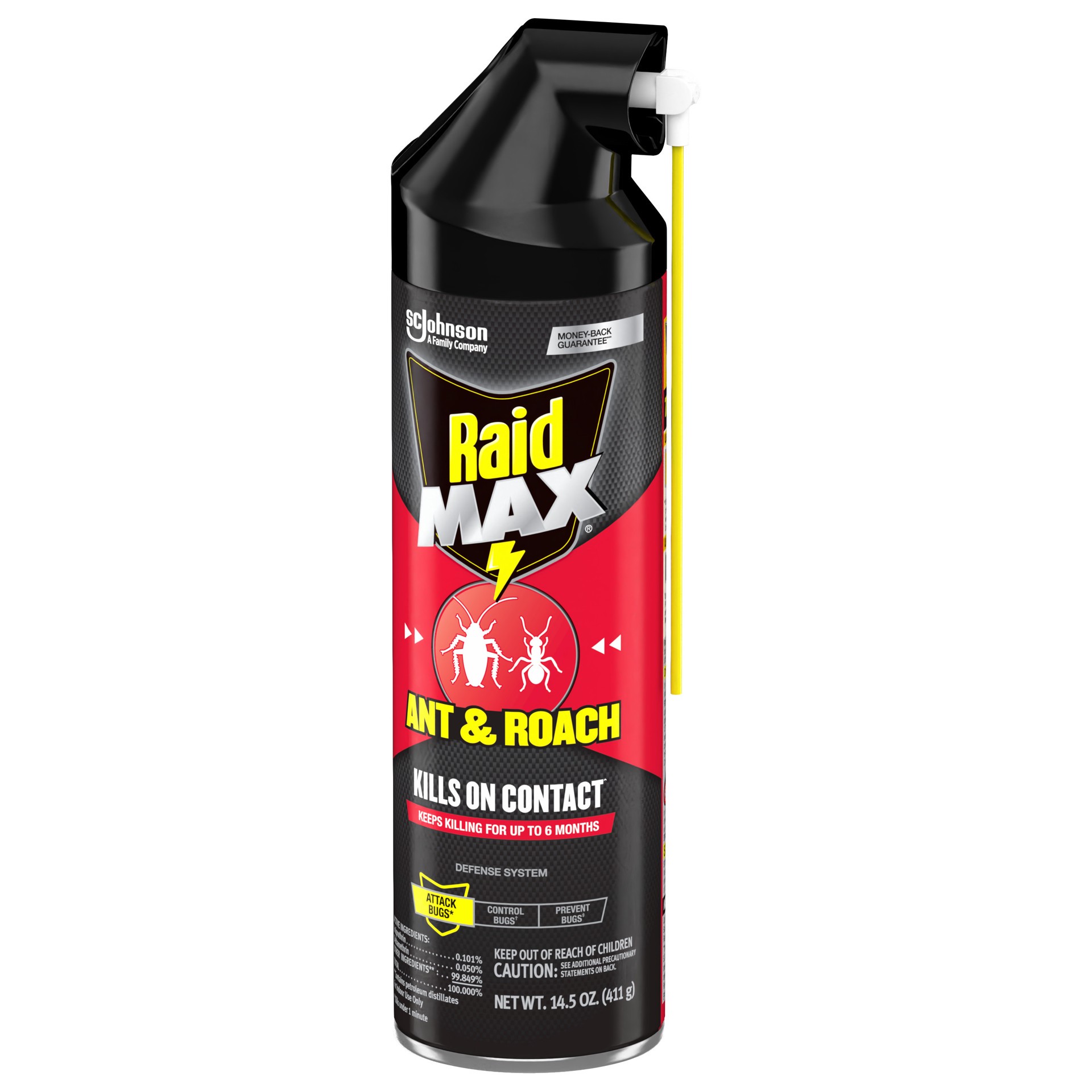 slide 4 of 5, Raid Max Ant and Roach Killer Bug Spray - 14.5oz, 14.5 oz