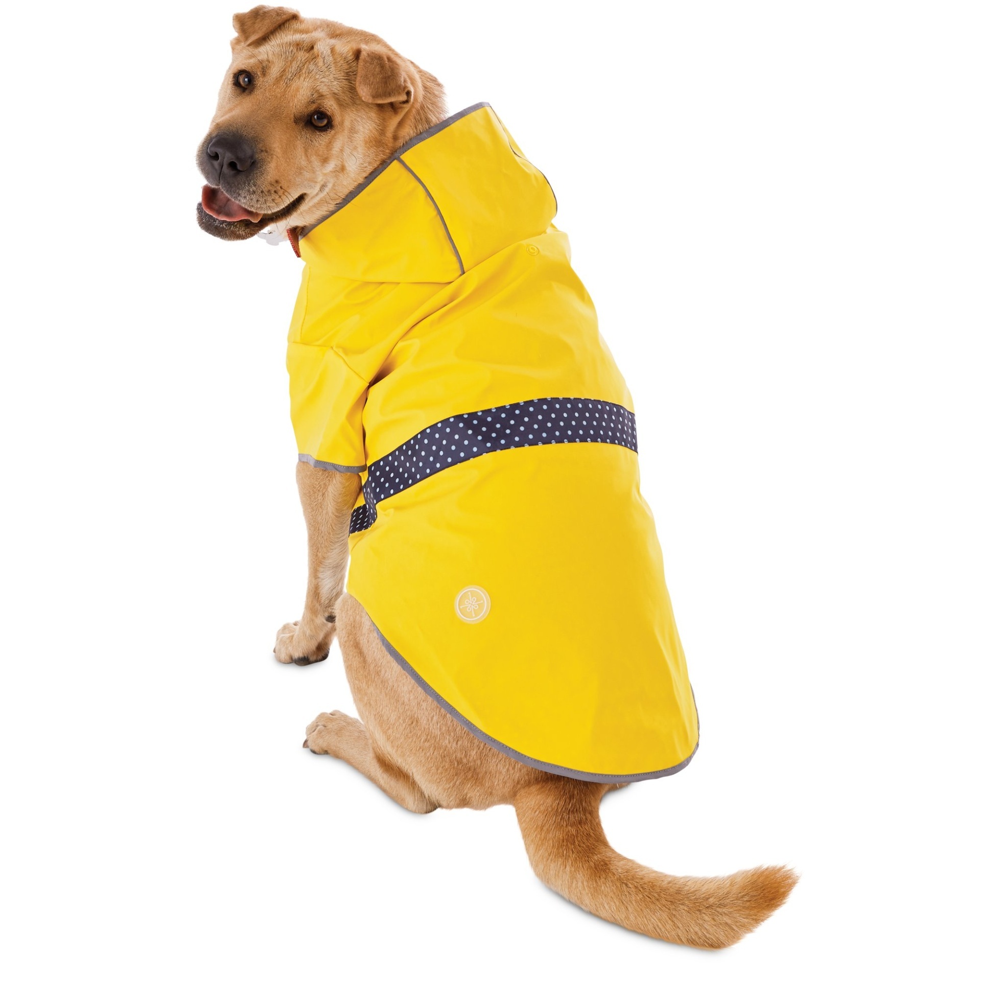 slide 1 of 1, Good2Go Reversible Dog Raincoat in Yellow, LG