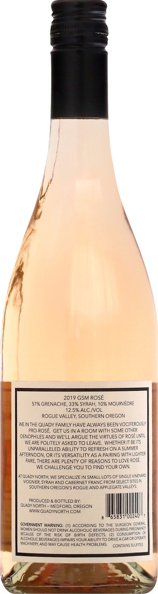 slide 2 of 8, Quady North Rogue Valley Southern Oregon GSM Rose 750 ml, 750 ml