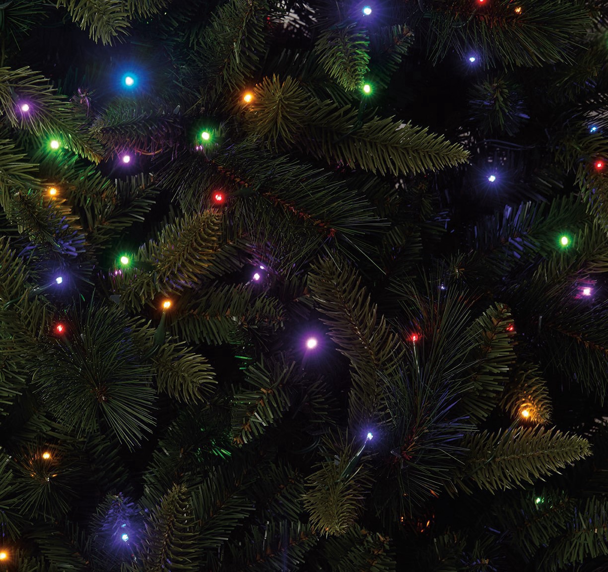 slide 6 of 11, 7.5ft. Pre-Lit Glendale Spruce Artificial Christmas Tree, Lumadazzle Color Changing Led Lights By Ashland, 7.5 ft