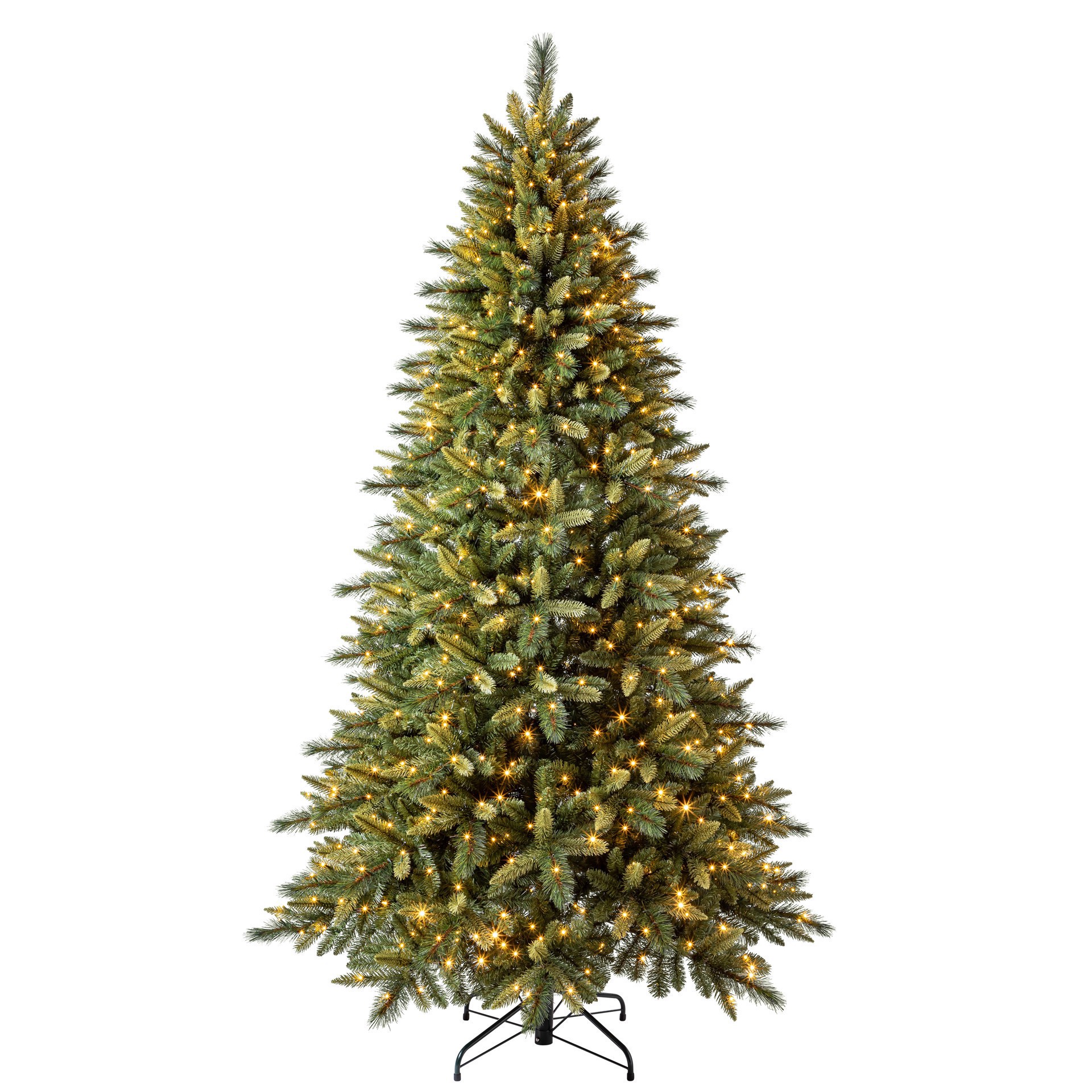 slide 4 of 11, 7.5ft. Pre-Lit Glendale Spruce Artificial Christmas Tree, Lumadazzle Color Changing Led Lights By Ashland, 7.5 ft